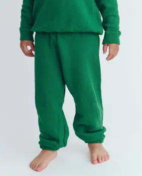 The Little Stadium Sweatpant. Solid -- Holly Leaf