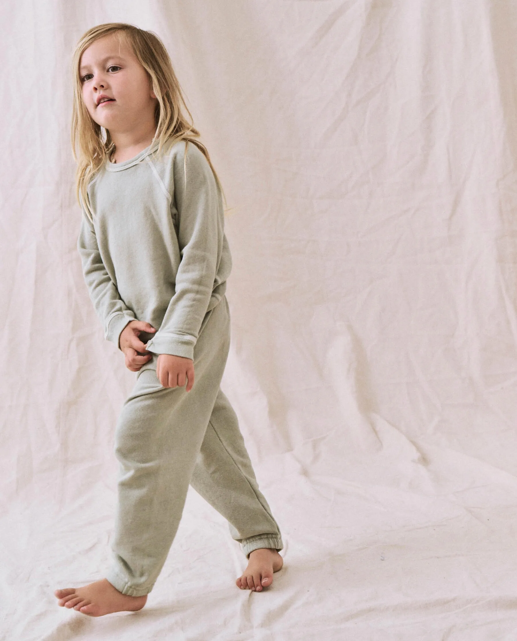 The Little Stadium Sweatpant. Solid -- Seafoam