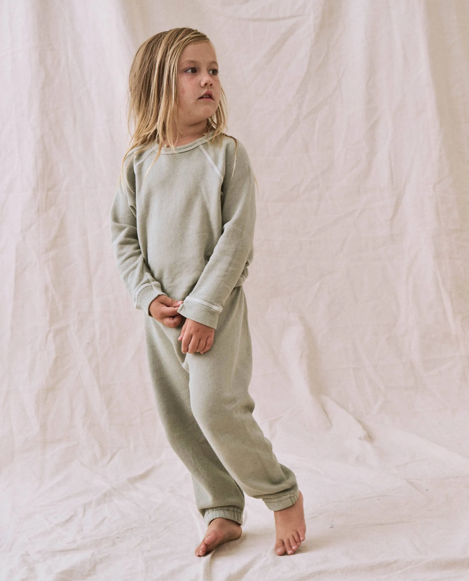 The Little Stadium Sweatpant. Solid -- Seafoam