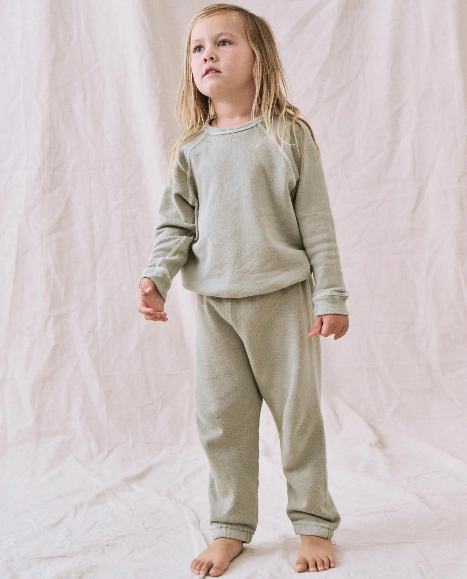 The Little Stadium Sweatpant. Solid -- Seafoam