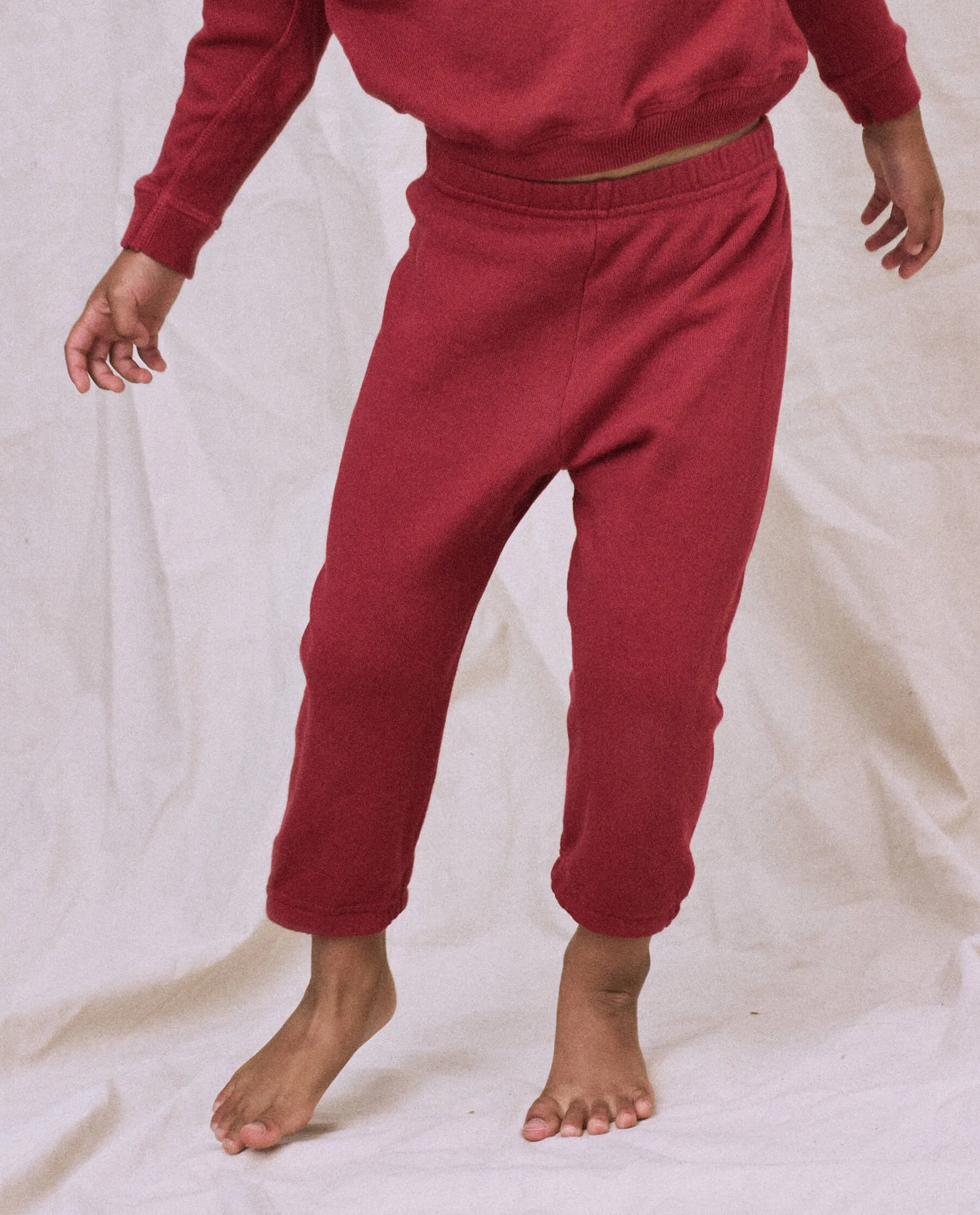 The Little Stadium Sweatpant. Solid -- Sweet Plum