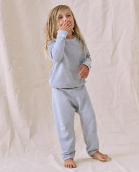 The Little Stadium Sweatpant. Solid -- Whisper Blue