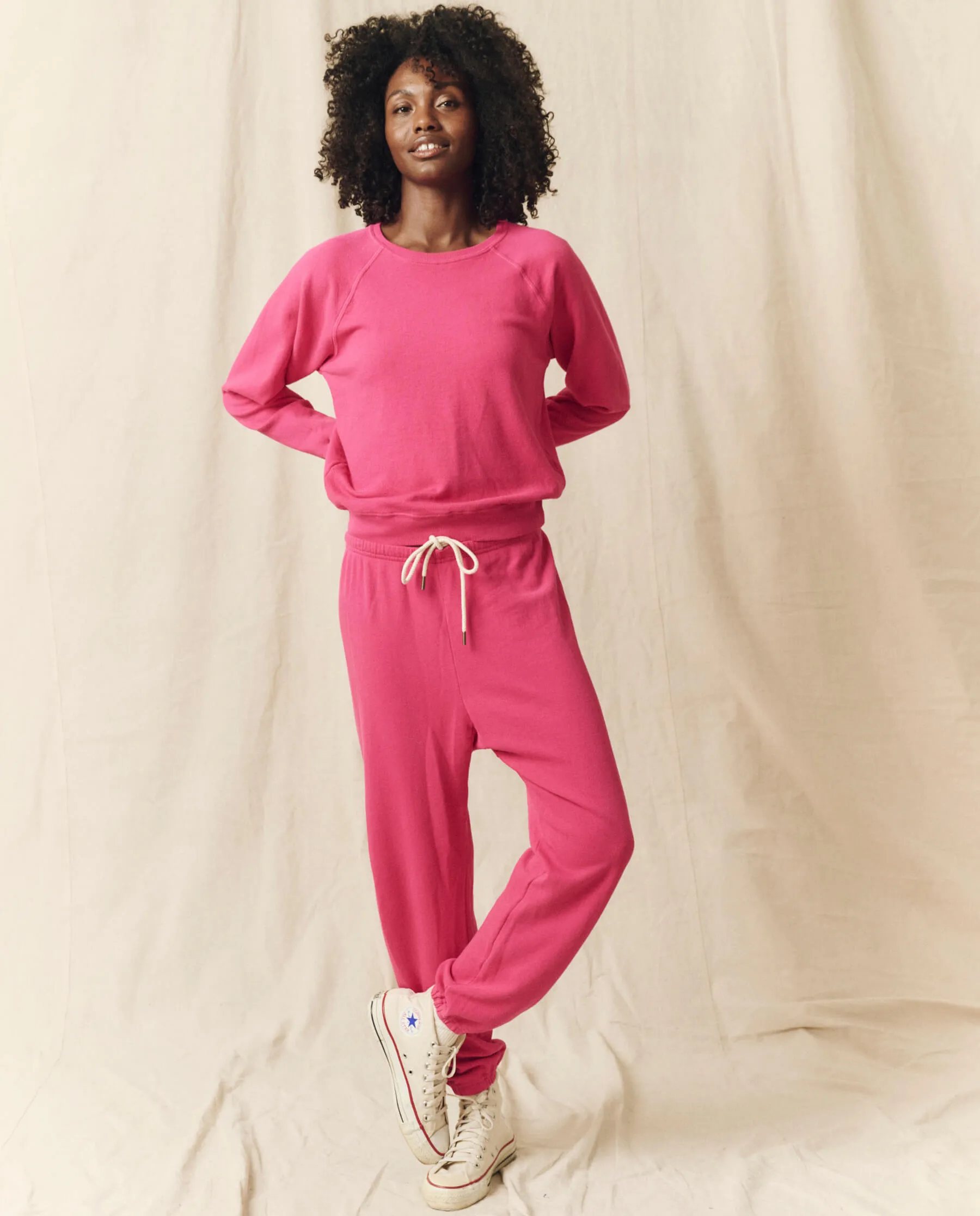 The Stadium Sweatpant. Solid -- Fuchsia