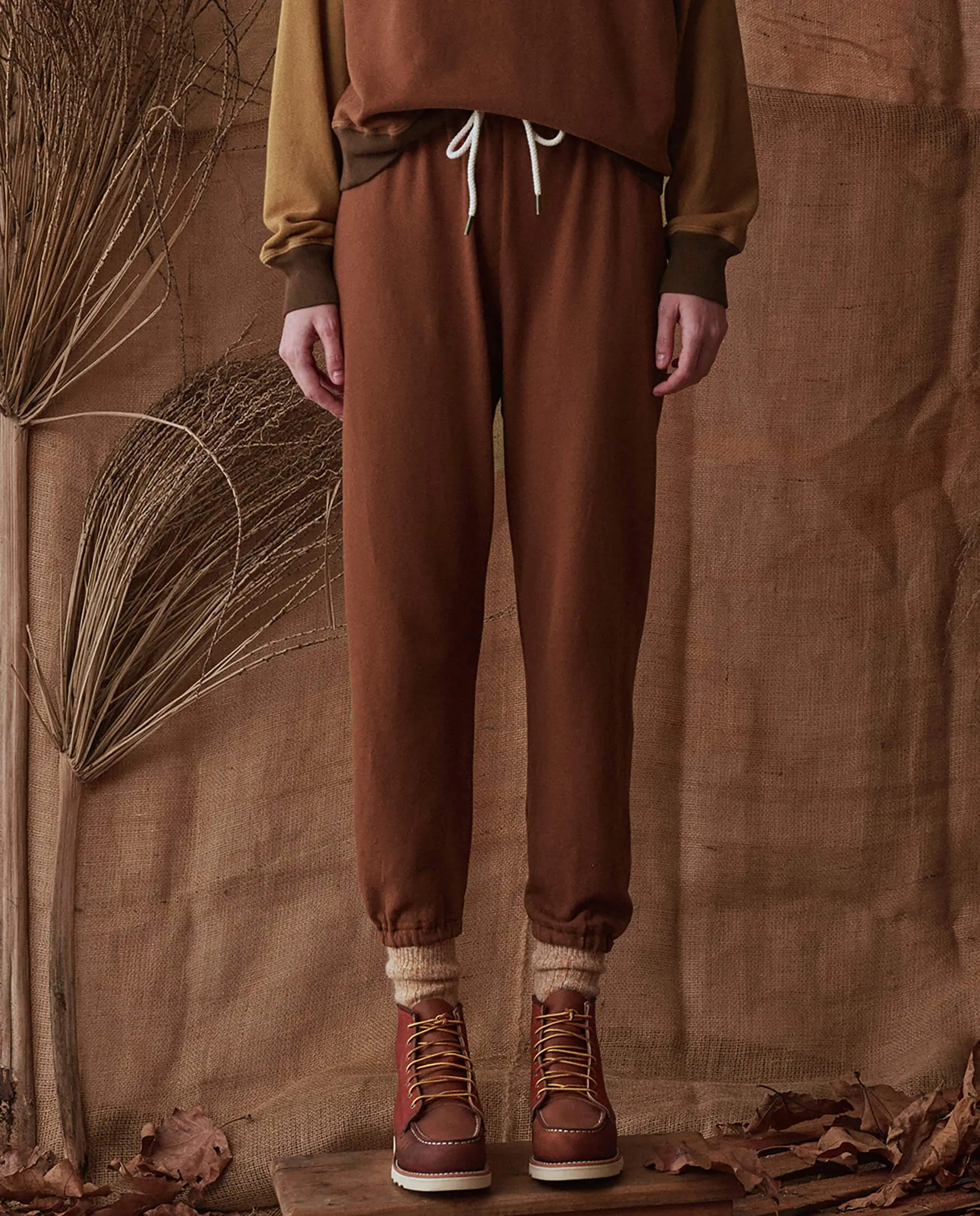 The Stadium Sweatpant. Solid -- Heritage Brown