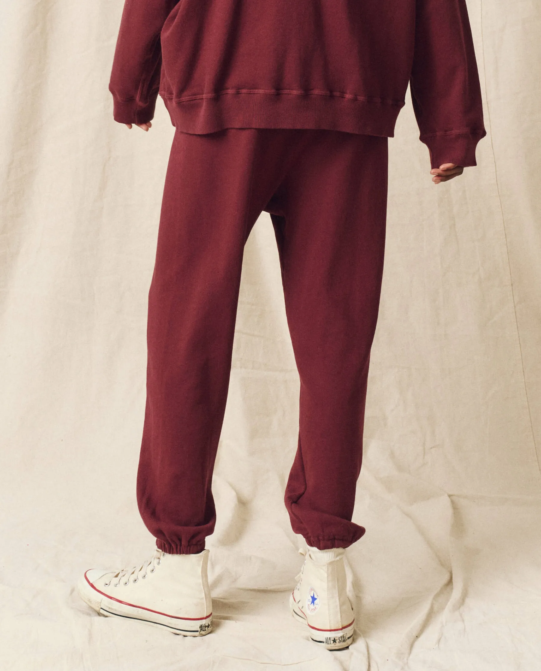 The Stadium Sweatpant. Solid -- Mulled Wine