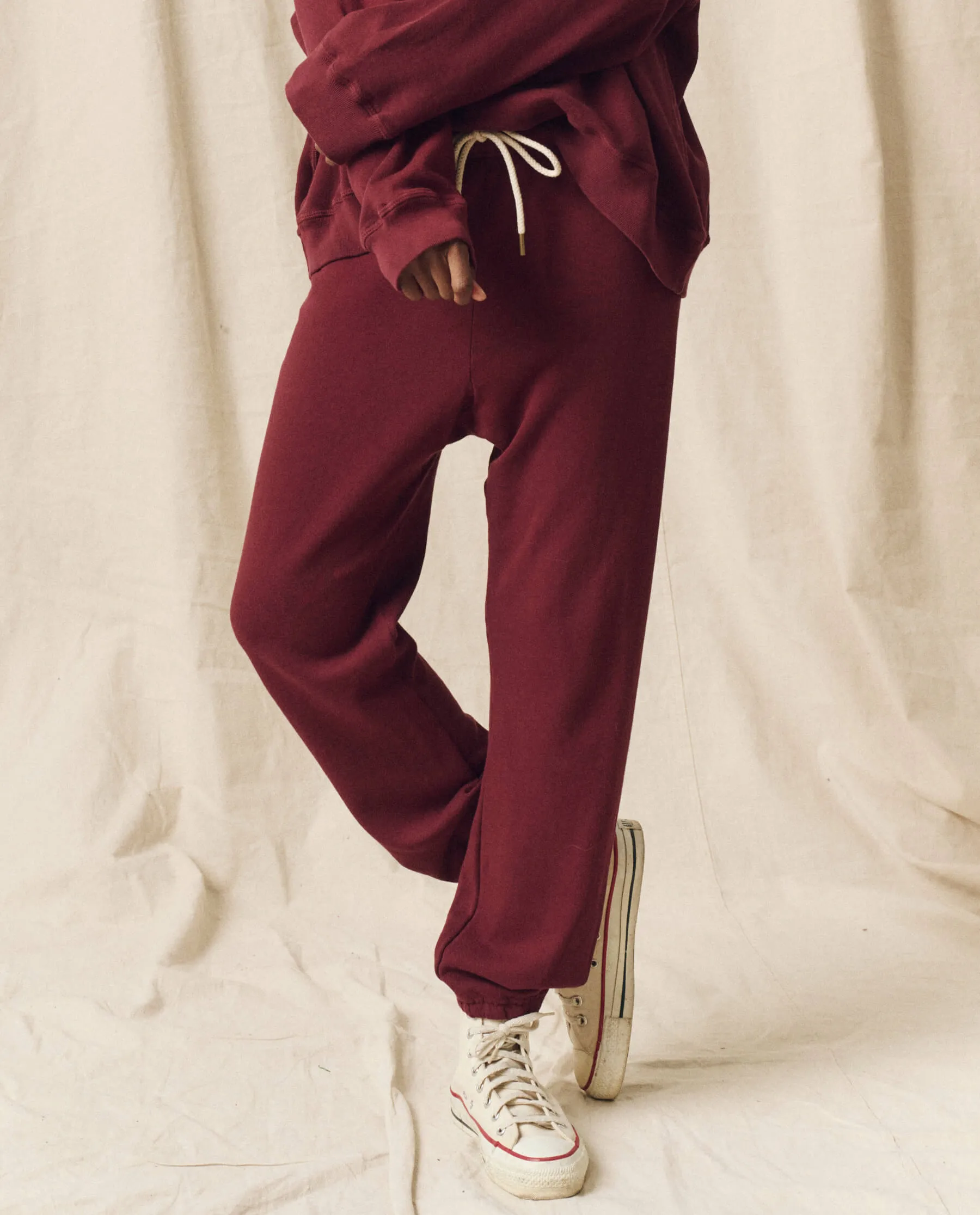 The Stadium Sweatpant. Solid -- Mulled Wine