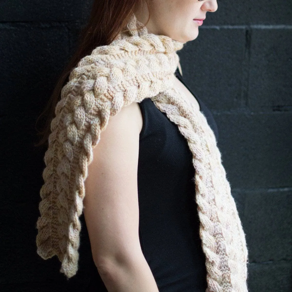 Third Law Cabled Scarf Knit Pattern