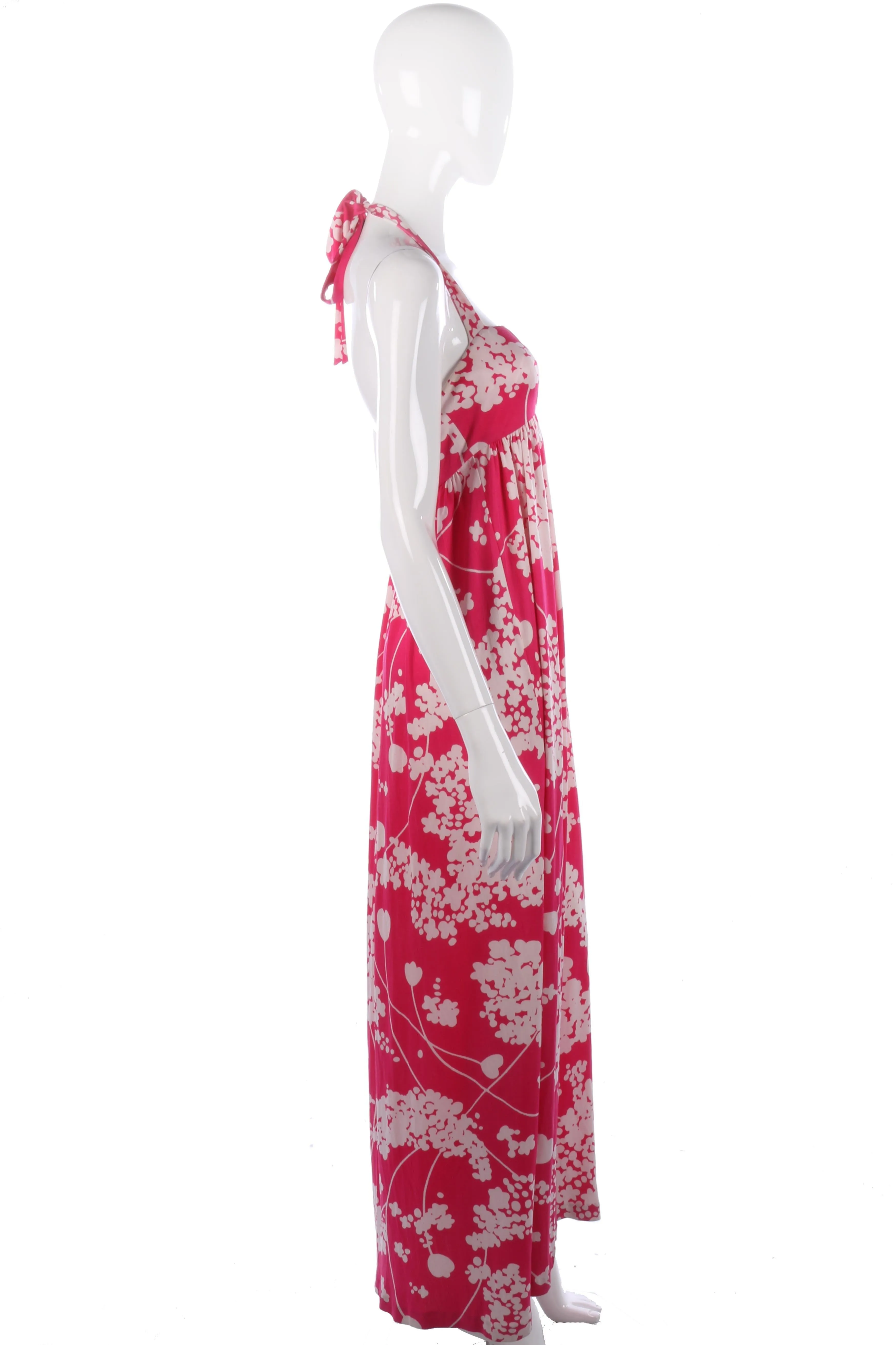 Tibi designer silk summer pink floral dress size S