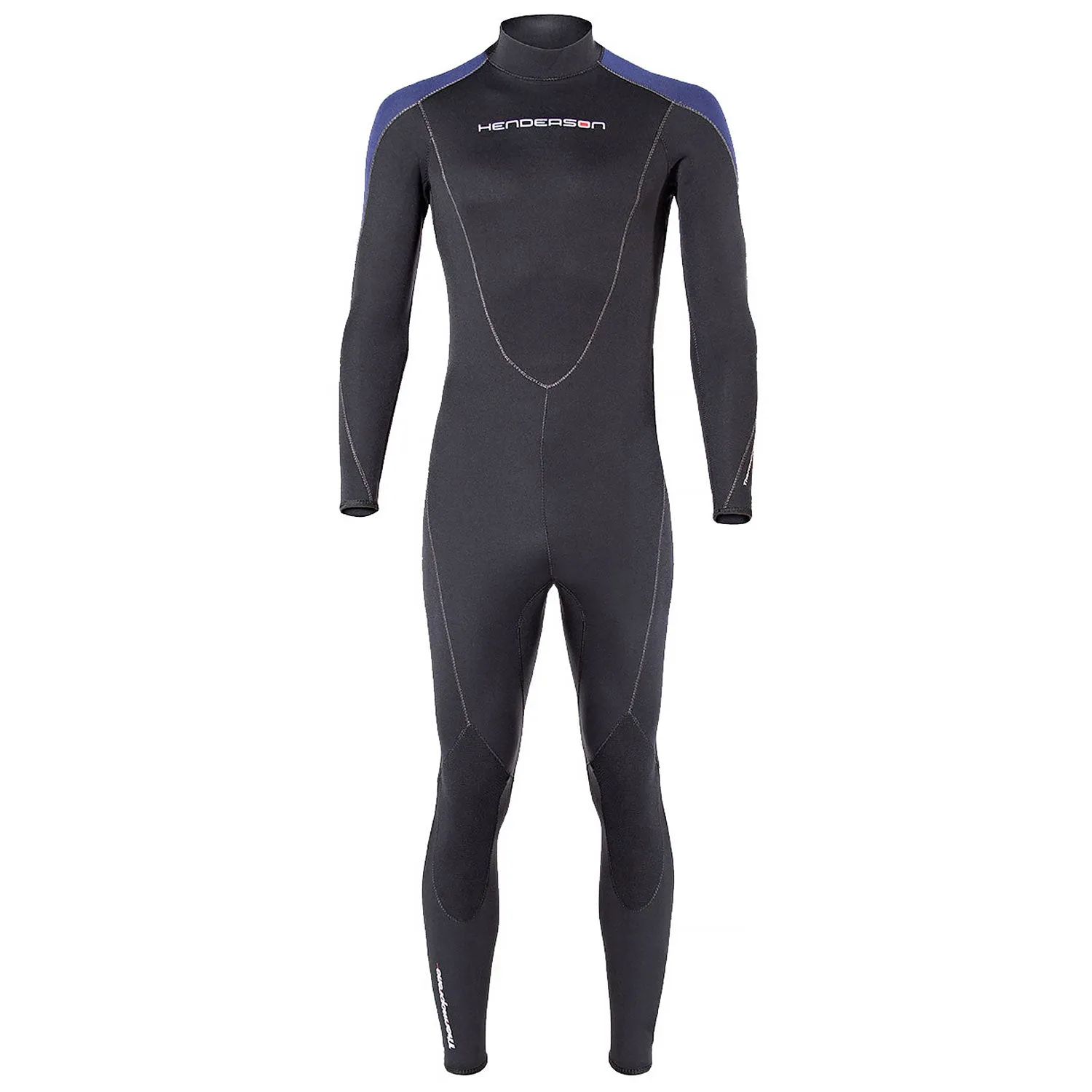 Used Henderson Man Thermoprene Jumpsuit (Back Zip) 5mm Scuba Wetsuit - Black / Blue - Small