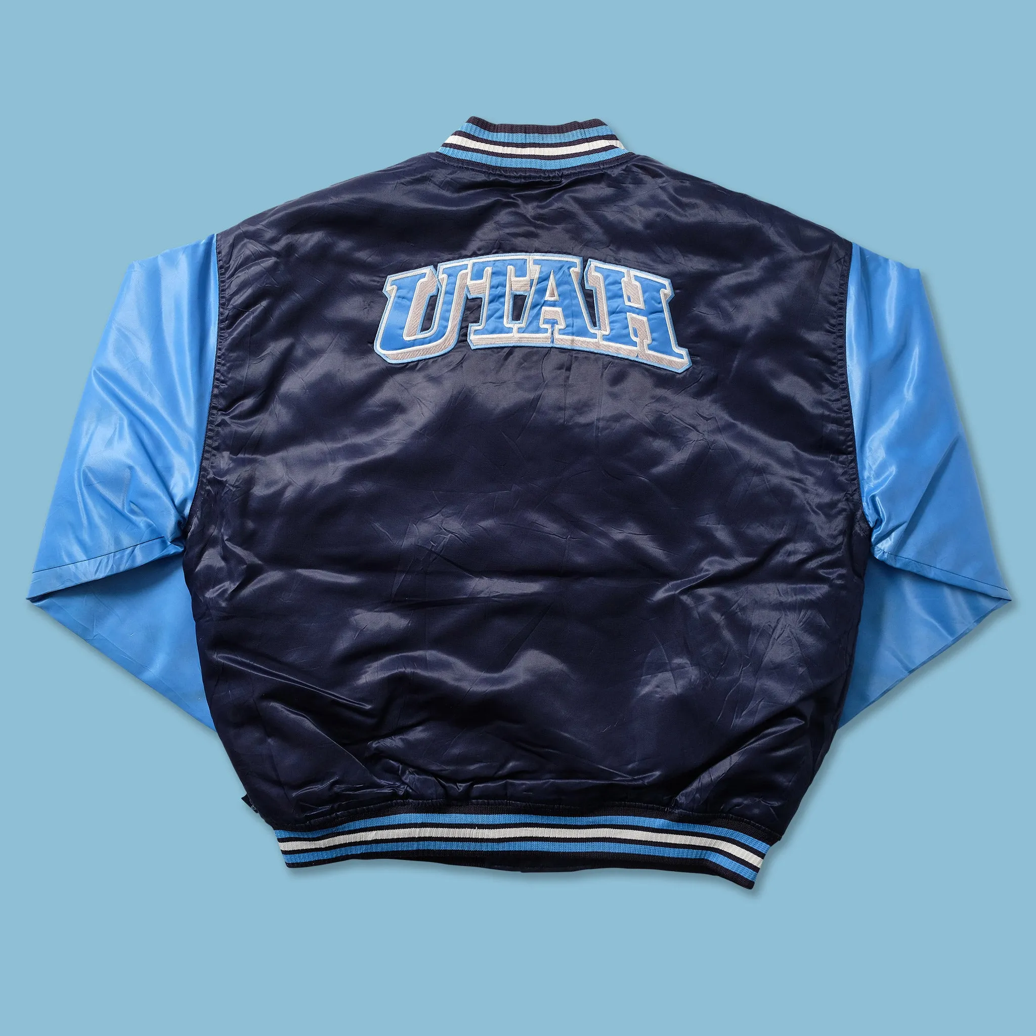 Utah Jazz Satin Bomber Jacket XLarge