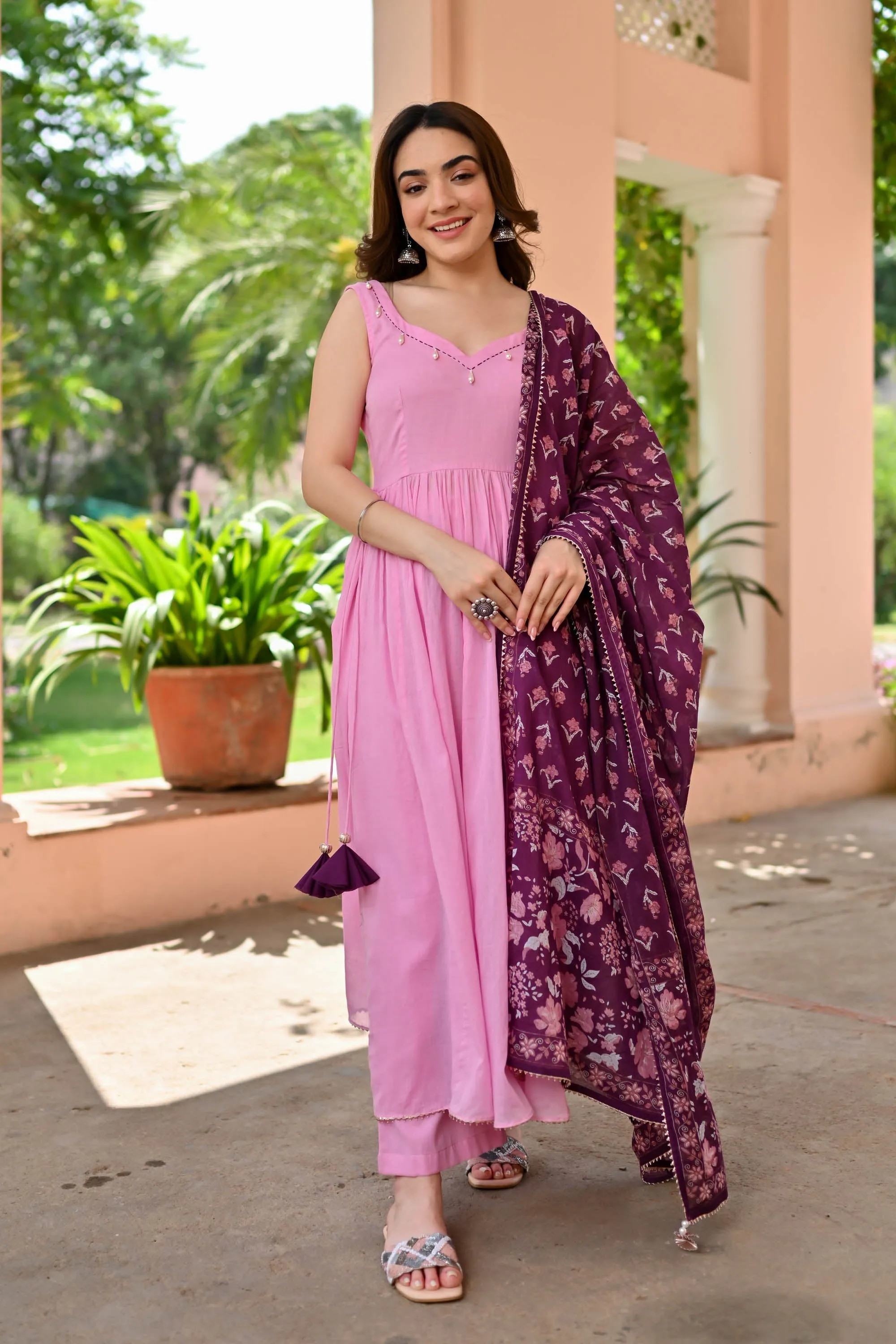 Viha Cotton Suit Set Trio