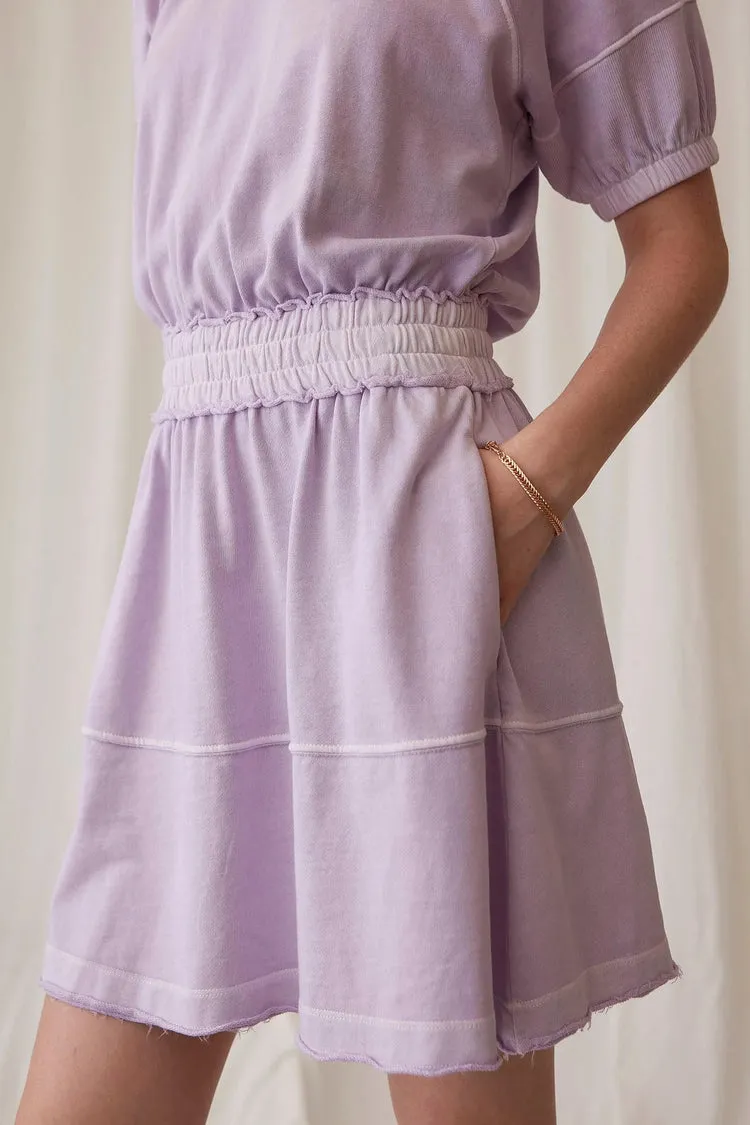 Washed Mari Dress in Nd Purple Heather