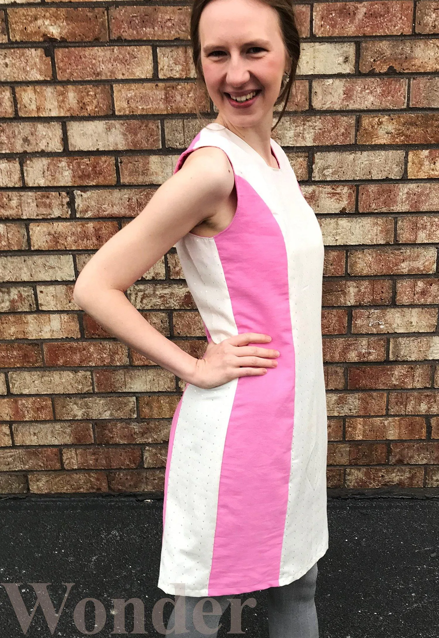 Women's Pink & White Peppermint Dress