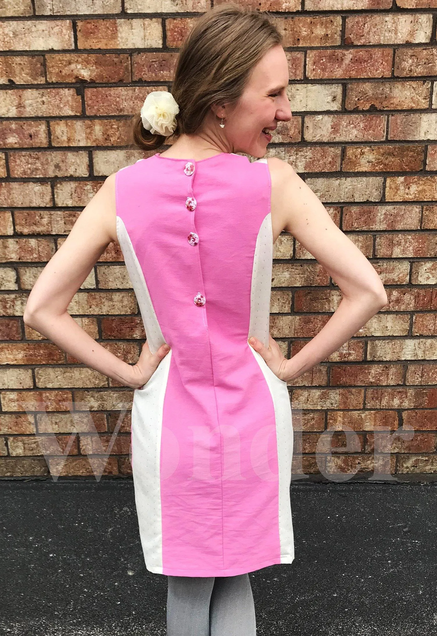 Women's Pink & White Peppermint Dress