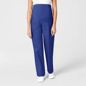 WonderWORK Maternity Cargo Scrub Pant - Galaxy Blue