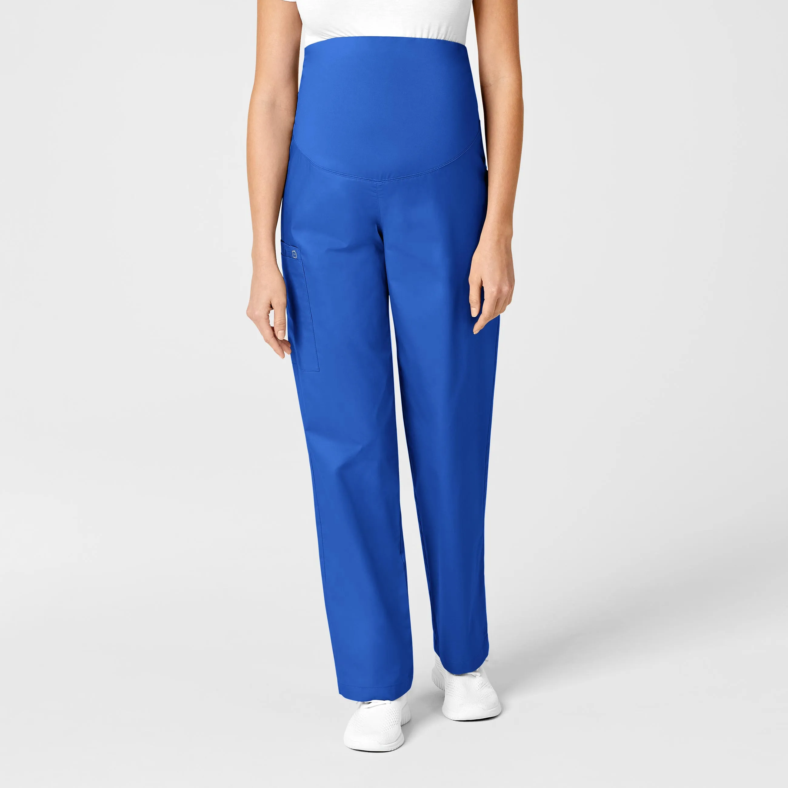 WonderWORK Maternity Cargo Scrub Pant - Royal