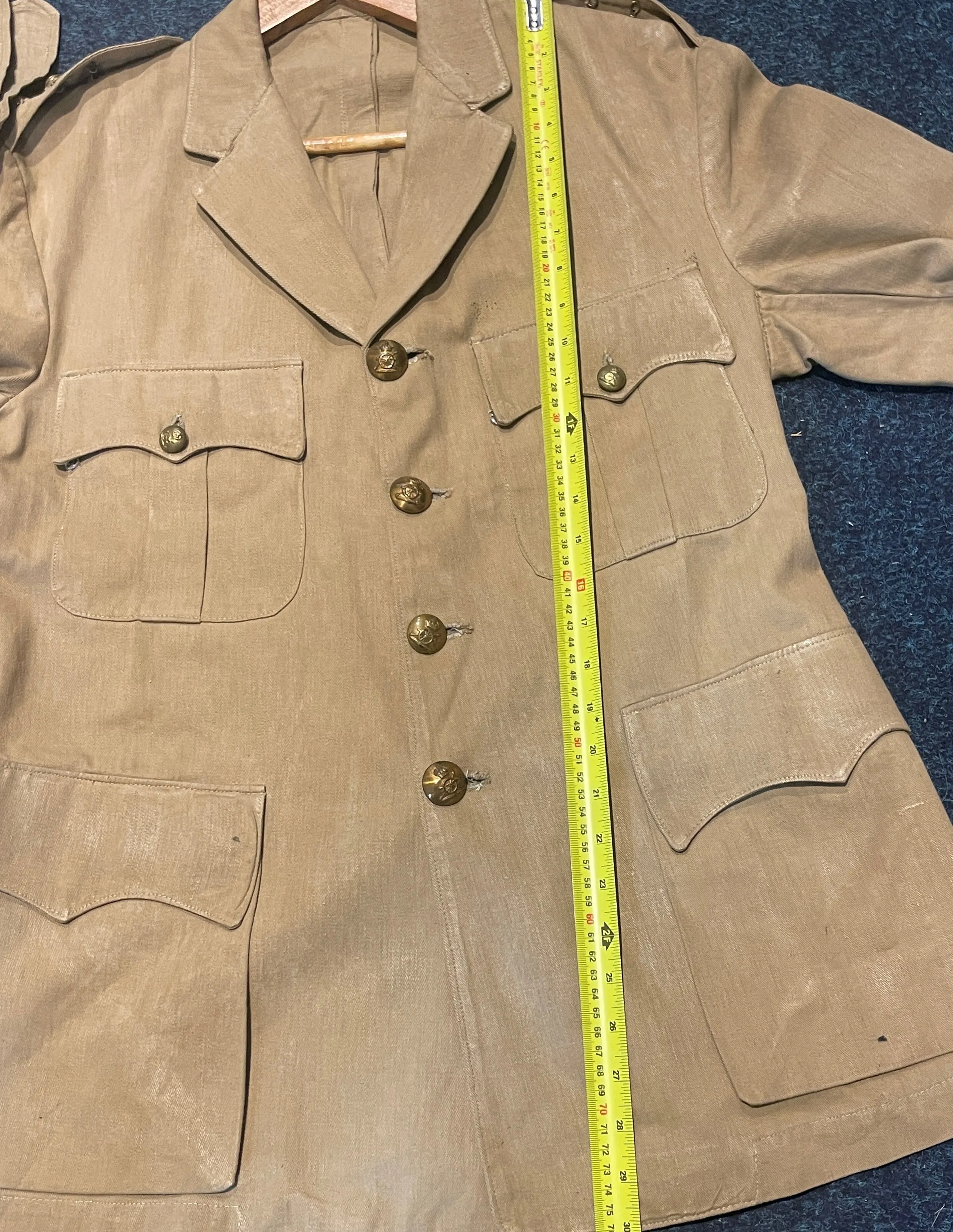 WW2 British Officers Khaki Drill Jacket