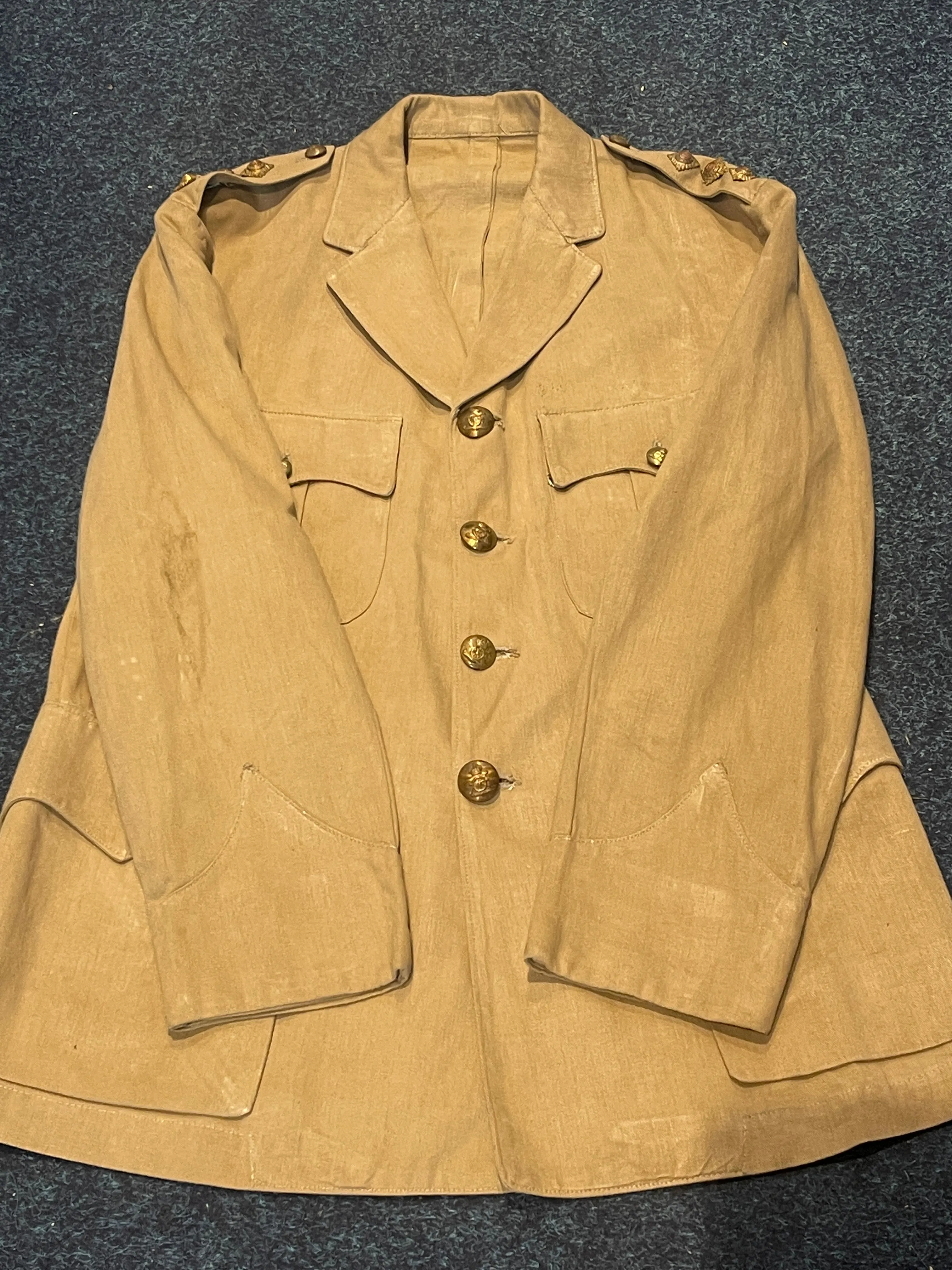 WW2 British Officers Khaki Drill Jacket