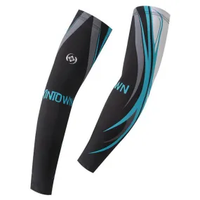 XINTOWN Black Blue Cycling Arm Warmers