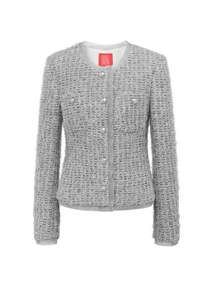 YAYING Parisian-style Bouclé Jacket