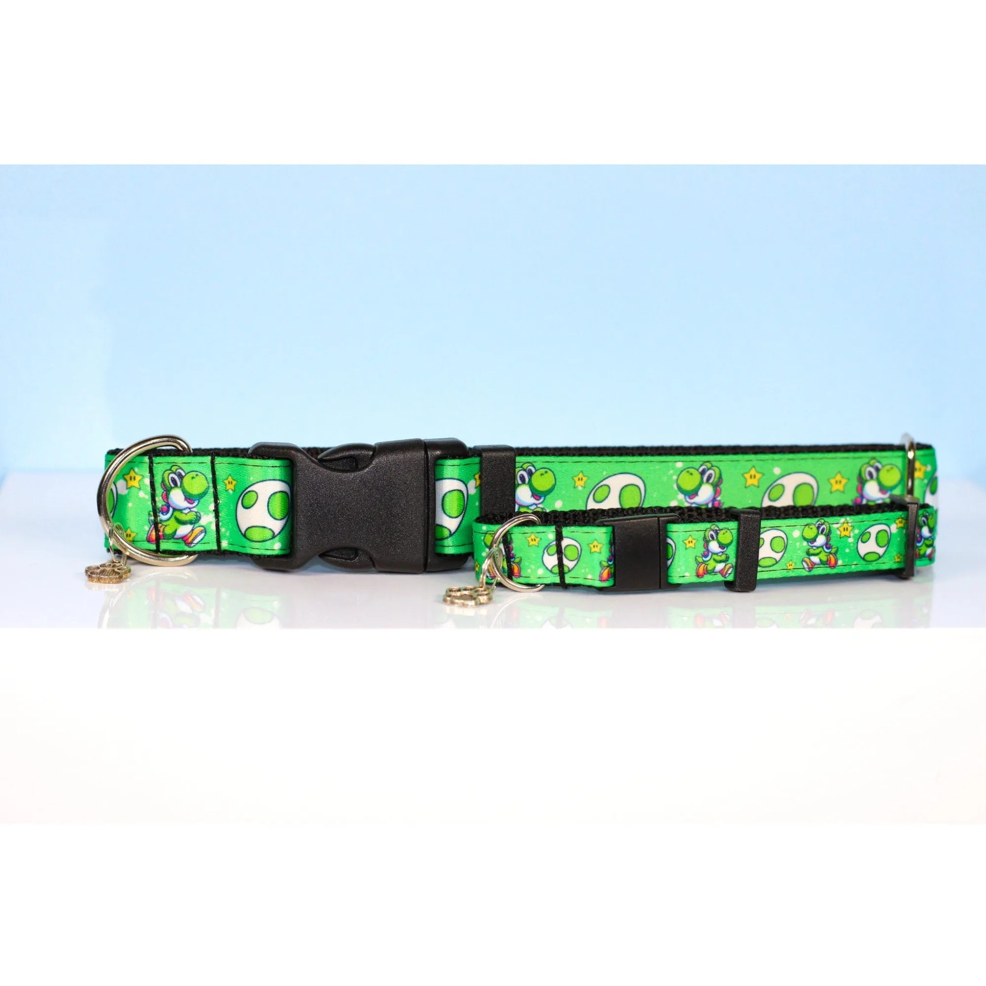 Yoshi dog collar, Mario bros, Super mario dog collar, Video game gift, Pet gifts,